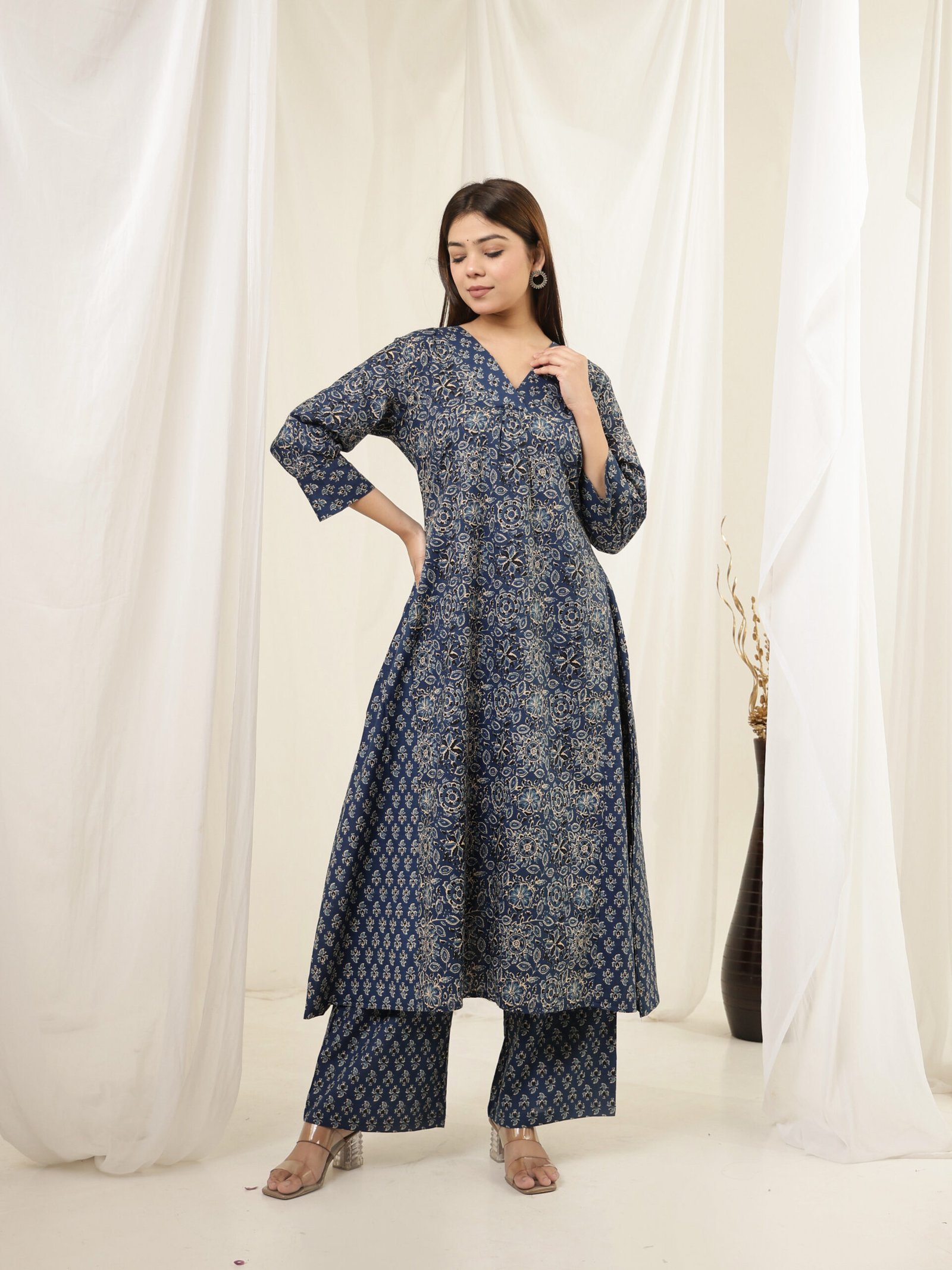 Floral Block Print Kurti